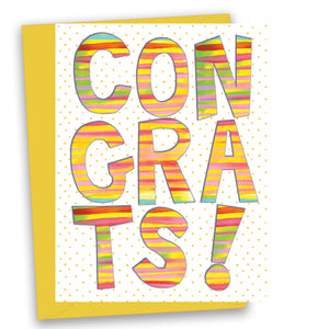 Congrats Greeting Card - Wholesale (Quantity of 6)