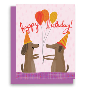 Happy Birthday Dogs Greeting Card