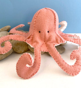Giant Pacific Octopus Felt Sewing Pattern PDF