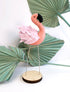 American Flamingo Felt Sewing Kit with Wood Base